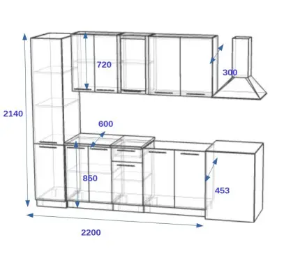 РоялВуд Голубой Прованс - 9 (2200 мм)
